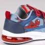 Scarpe Sportive con LED Spiderman Velcro Azzurro