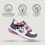 Scarpe Sportive con LED Minnie Mouse Velcro Grigio