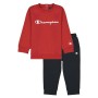 Tuta per Neonati Champion Crewneck Baby Rosso