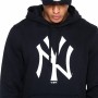 Felpa con Cappuccio Uomo New Era Team Logo NYY Blu scuro