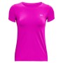 Maglia a Maniche Corte Donna Under Armour HeatGear Fucsia