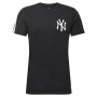 Maglia a Maniche Corte Uomo New Era NY Yankees Taped Sleeve Nero