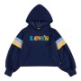 Felpa per Bambini Levi's Full Sleeve High Rise Blu scuro