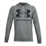 Felpa con Cappuccio Under Armour Fleece Rival Grigio scuro