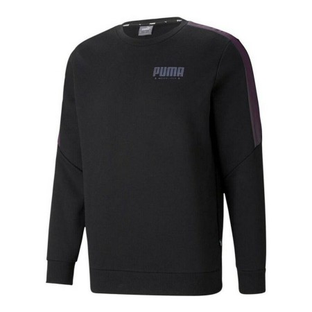 Felpa senza Cappuccio Puma Cyber Nero