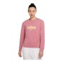 Maglia a maniche lunghe da donna Nike Crew Rosa