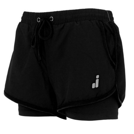 Pantaloncini Sportivi da Donna Joluvi Meta Duo Nero