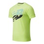 Maglia a Maniche Corte Uomo New Balance Trainning Verde limone