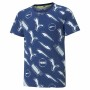 Maglia a Maniche Corte per Bambini Puma AOP Blu scuro