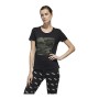 Maglia a Maniche Corte Donna Adidas Boxed Como Graphic Nero