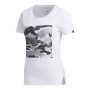 Maglia a Maniche Corte Donna Adidas Boxed Camo Bianco