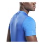 Maglia a Maniche Corte Uomo Reebok Workout Ready Activchill Azzurro