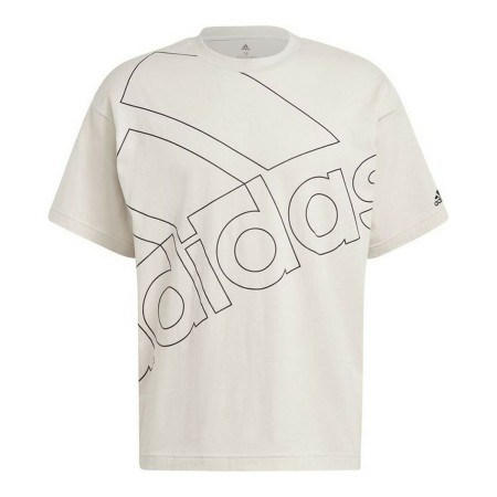 Maglia a Maniche Corte Uomo Adidas Giant Logo Beige