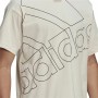 Maglia a Maniche Corte Uomo Adidas Giant Logo Beige