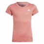 Maglia a Maniche Corte per Bambini Adidas Aeroready Salmone