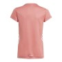 Maglia a Maniche Corte per Bambini Adidas Aeroready Salmone