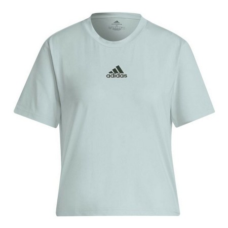 Maglia Sportiva a Maniche Corte Adidas Aeroready You for You Ciano Chiaro