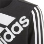 Felpa per Bambini Adidas Essentials Logo K Nero