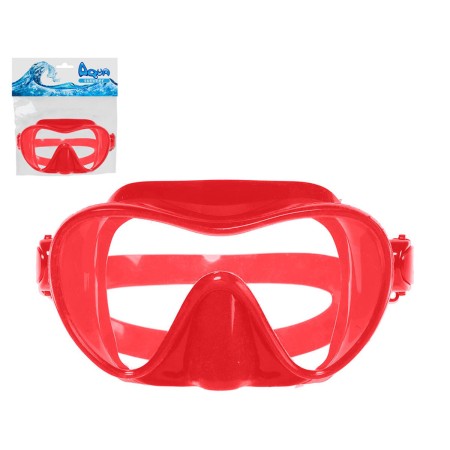 Maschera da Immersione Rosso Silicone Adulti