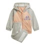 Tuta da Bambini Adidas Full-Zip Blush Salmone