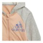 Tuta da Bambini Adidas Full-Zip Blush Salmone