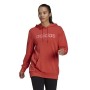 Felpa con Cappuccio Donna Adidas Essentials Logo Rosso