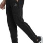 Pantalone Lungo Sportivo Adidas Essentials Mélange Nero Uomo