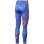 Leggings Sportivo da Donna Reebok MYT Printed Azzurro