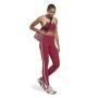 Leggings Sportivi Reebok Pping Cotton W Rosso Scuro