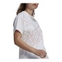 Maglia a Maniche Corte Donna Adidas Giant Logo Bianco