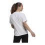 Maglia a Maniche Corte Donna Adidas Giant Logo Bianco