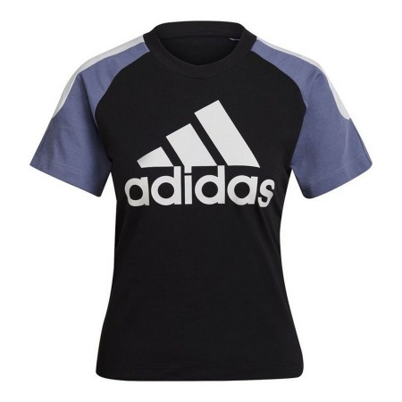 Maglia a Maniche Corte Donna Adidas Sportswear Colorblock Nero