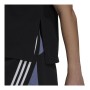 Maglia a Maniche Corte Donna Adidas Sportswear Colorblock Nero