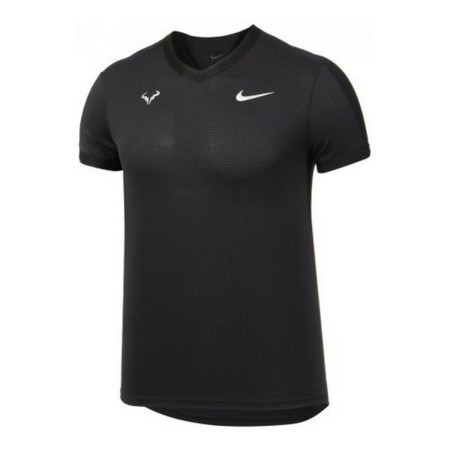 Maglia a Maniche Corte Uomo Nike Court Dri-FIT ADV Rafa Nero