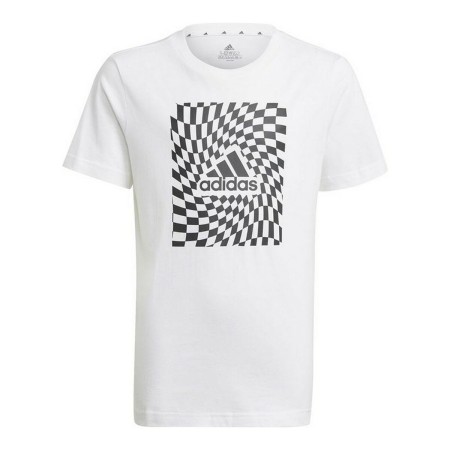 Maglia Sportiva a Maniche Corte B G T1 Adidas Graphic Bianco