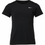 Maglia a Maniche Corte per Bambini Nike Pro Nero 92 % Poliestere 8 % Spandex