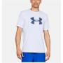 Maglia a Maniche Corte Uomo Under Armour Fleece Big Logo Bianco