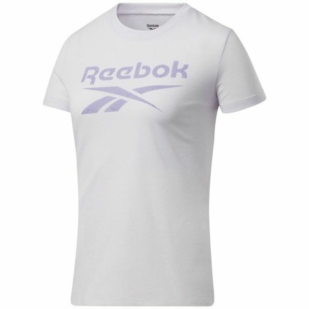 Maglia a Maniche Corte Donna Reebok Workout Ready Supremium Porpora Bianco