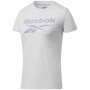 Maglia a Maniche Corte Donna Reebok Workout Ready Supremium Porpora Bianco