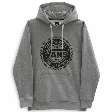 Felpa con Cappuccio Uomo Vans Big Chest Lock Up Grigio chiaro