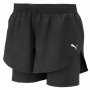 Pantaloncino Sportivo Puma 2 in 1 Nero Donna