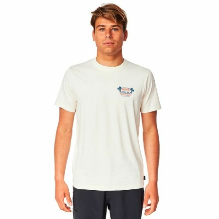 Maglia a Maniche Corte Uomo Rip Curl FB Tee Bianco