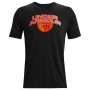 Maglia Sportiva a Maniche Corte Under Armour Basketball Branded Wordmark Nero