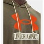 Felpa con Cappuccio Uomo Under Armour Hoodie Cachi