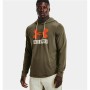 Felpa con Cappuccio Uomo Under Armour Hoodie Cachi