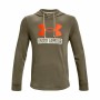 Felpa con Cappuccio Uomo Under Armour Hoodie Cachi