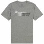 Maglia a Maniche Corte Uomo Champion Crewneck Grigio scuro