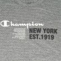 Maglia a Maniche Corte Uomo Champion Crewneck Grigio scuro