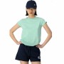 Maglia a Maniche Corte Donna Crewneck Champion Croptop Acquamarina