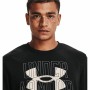 Maglia a Maniche Lunghe Uomo Under Armour Logo Crew Nero